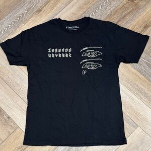 Black Graphic Tee for Men